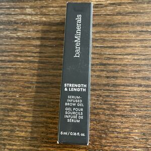 BareMinerals Strength & Length Serum-Infused Brow Gel Plant-based Vegan 0.16 Oz